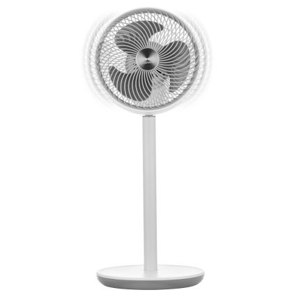 Sencor - Seisova tuuletin 3D UltraSilent 26W/230V valkoinen + kauko-ohjaus