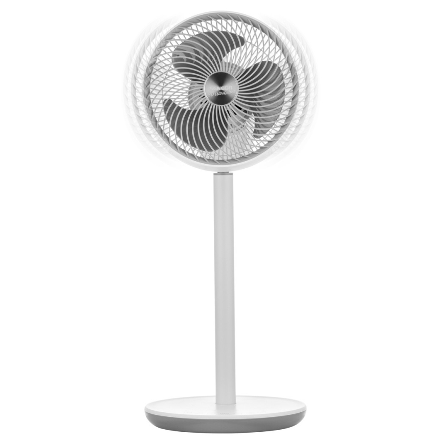 Sencor - Seisova tuuletin 3D UltraSilent 26W/230V valkoinen + kauko-ohjaus