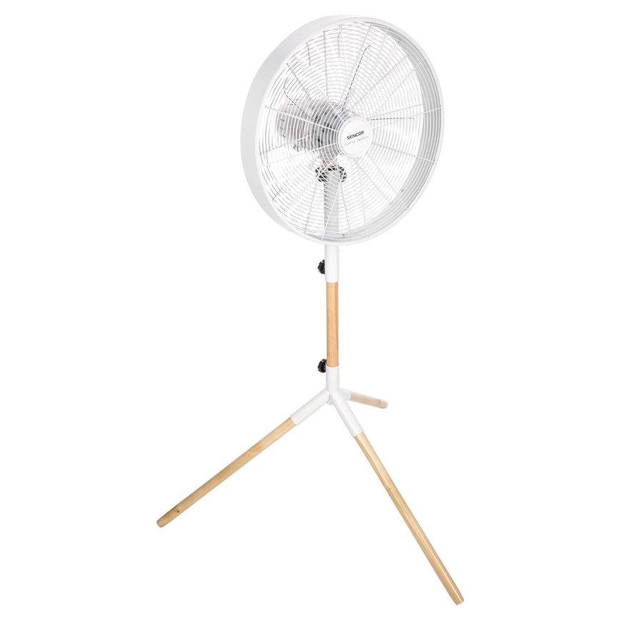Sencor - Seisova tuuletin 50W/230V valkoinen/pyökki
