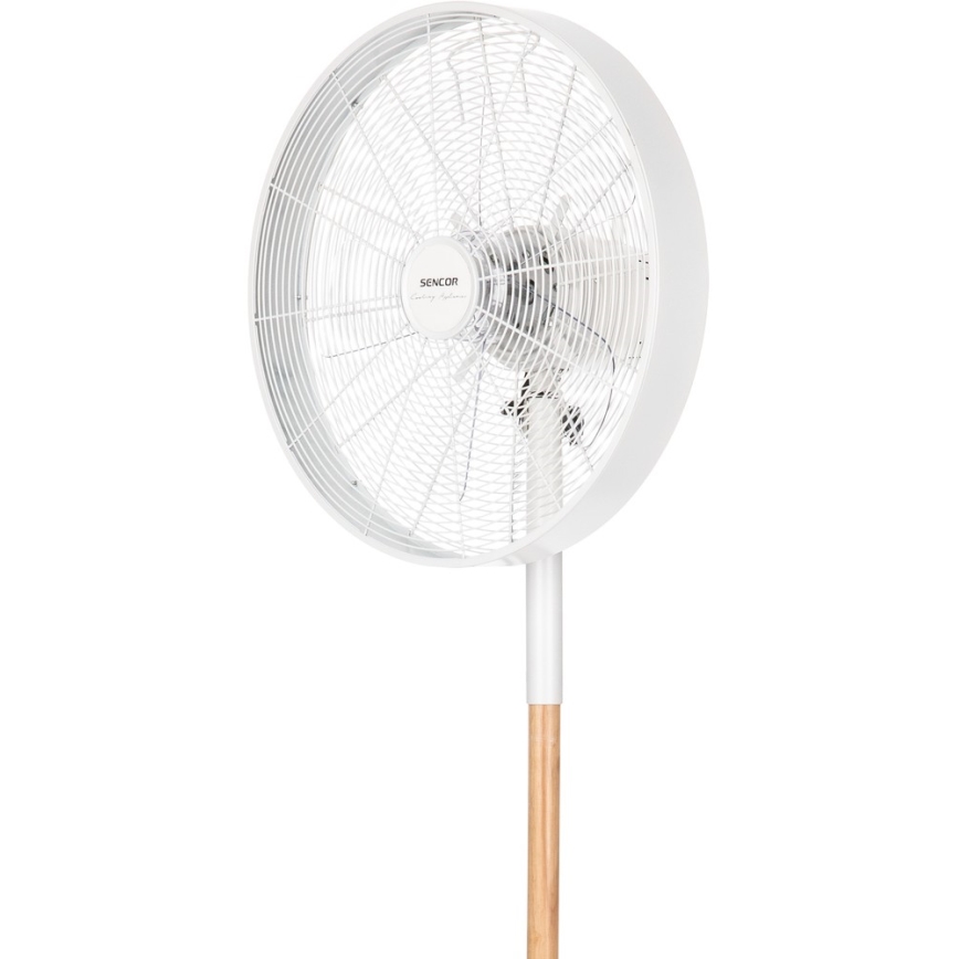 Sencor - Seisova tuuletin 50W/230V valkoinen/pyökki