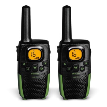 Sencor - SETTI 2x Radiopuhelin 3xAAA kantama 7 km