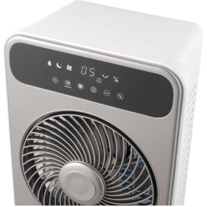 Sencor - Siirrettävä ilmanjäähdytin 28W/230V harmaa + kauko-ohjaus