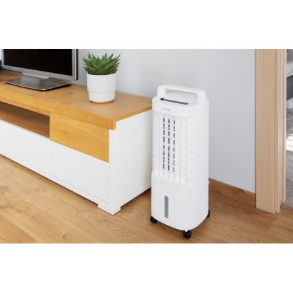 Sencor - Siirrettävä ilmanjäähdytin LED-näytöllä 3in1 45W/230V valkoinen + kaukosäädin