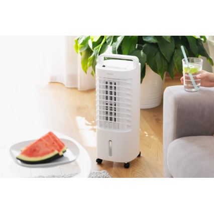Sencor - Siirrettävä ilmanjäähdytin LED-näytöllä 3in1 45W/230V valkoinen + kaukosäädin