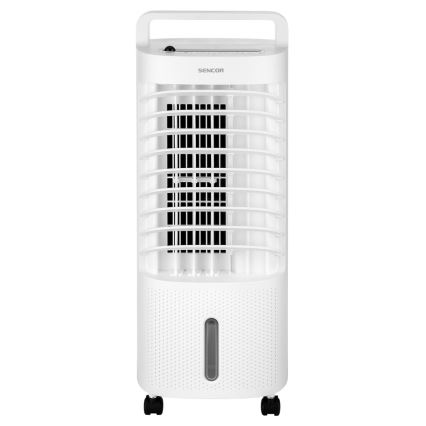 Sencor - Siirrettävä ilmanjäähdytin LED-näytöllä 3in1 45W/230V valkoinen + kaukosäädin
