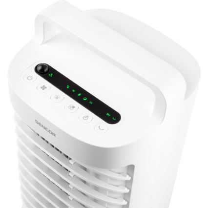 Sencor - Siirrettävä ilmanjäähdytin LED-näytöllä 3in1 45W/230V valkoinen + kaukosäädin