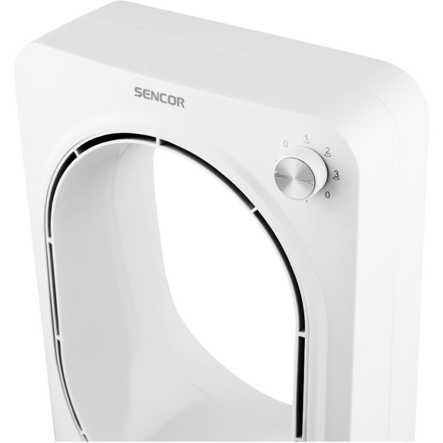 Sencor - Siivetön lattiatuuletin 50W/230V valkoinen