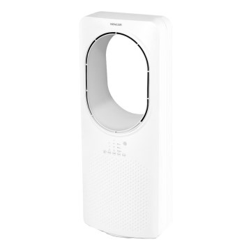 Sencor - Siivetön lattiatuuletin 50W/230V valkoinen + kauko-ohjaus