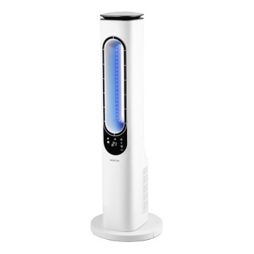 Sencor - Siivetön tornituuletin 50W/230V valkoinen + kauko-ohjaus