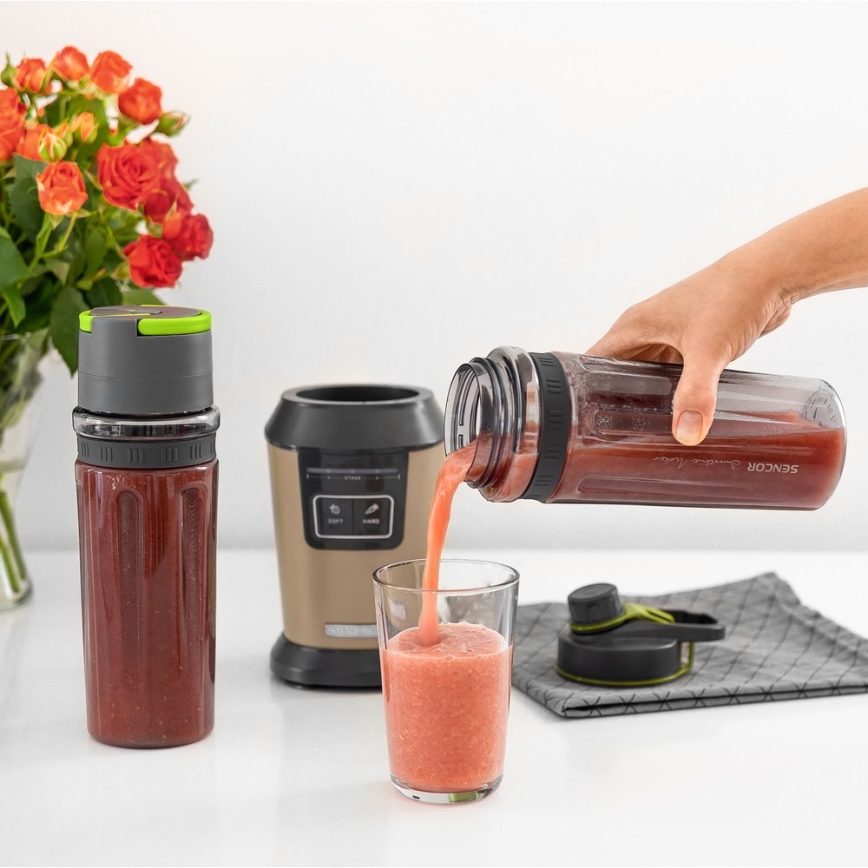 Sencor - Smoothie mikseri tarvikkeineen 800W/230V