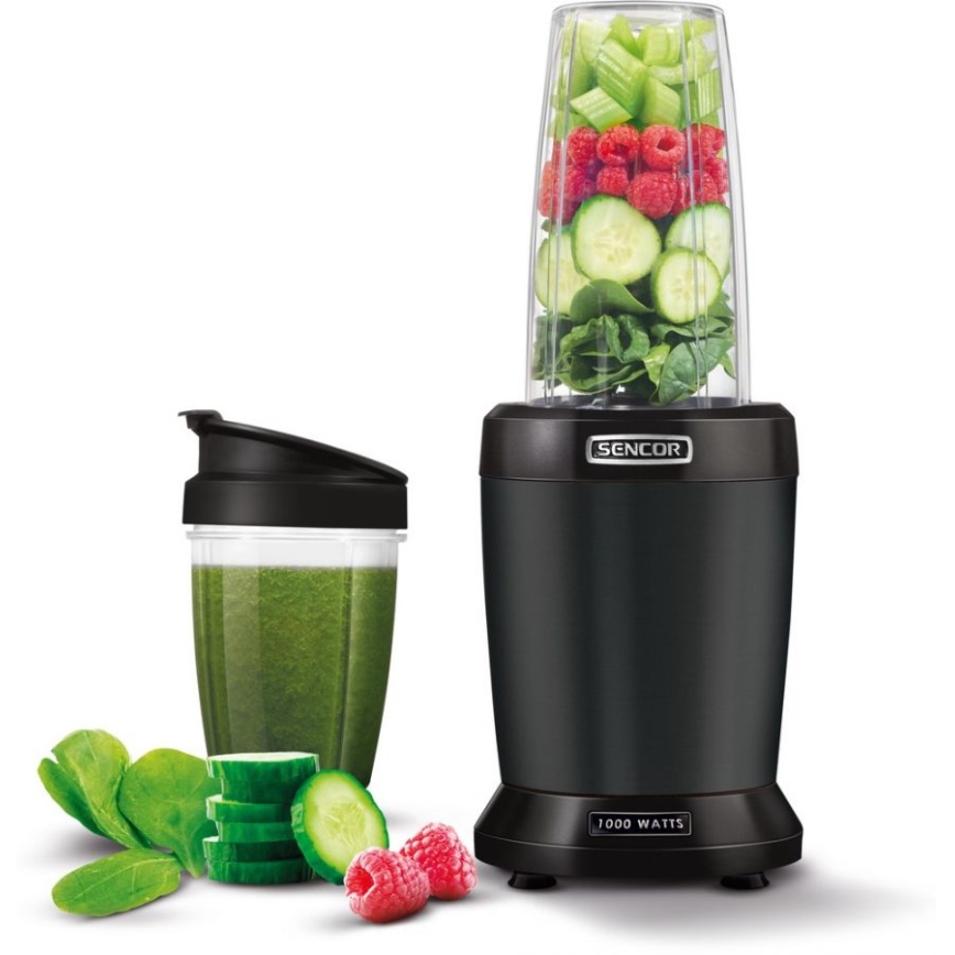 Sencor - Smoothie nutri sekoitin 1000W/230V musta