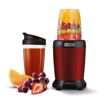Sencor - Smoothie nutri sekoitin 1000W/230V punainen