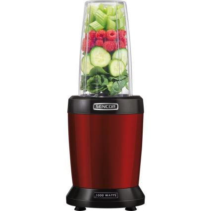 Sencor - Smoothie nutri sekoitin 1000W/230V punainen