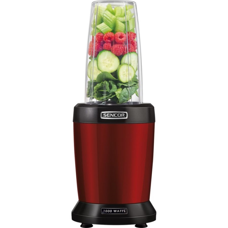 Sencor - Smoothie nutri sekoitin 1000W/230V punainen
