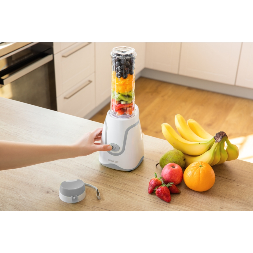 Sencor - Smoothie-sekoitin 500W/230V valkoinen/harmaa