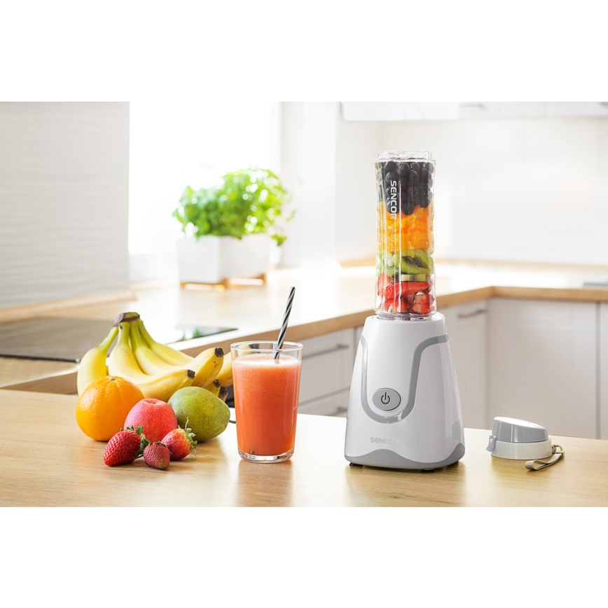 Sencor - Smoothie-sekoitin 500W/230V valkoinen/harmaa