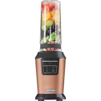 Sencor - Smoothie-sekoitin tarvikkeineen 800W/230V kuparinvärinen