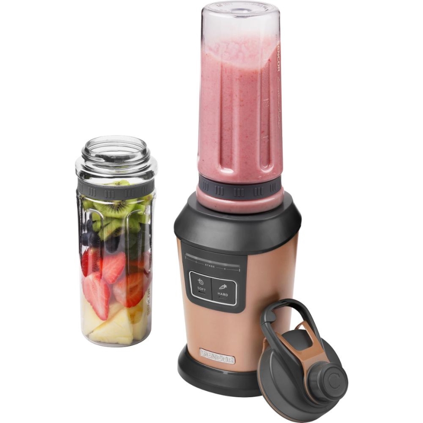 Sencor - Smoothie-sekoitin tarvikkeineen 800W/230V kuparinvärinen