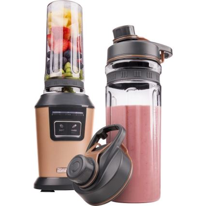 Sencor - Smoothie-sekoitin tarvikkeineen 800W/230V kuparinvärinen