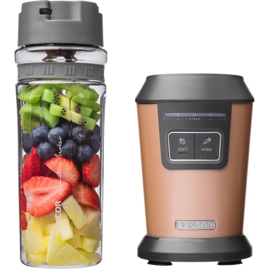 Sencor - Smoothie-sekoitin tarvikkeineen 800W/230V kuparinvärinen