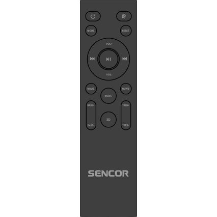 Sencor - Soundbar 200W/230V + kauko-ohjaus
