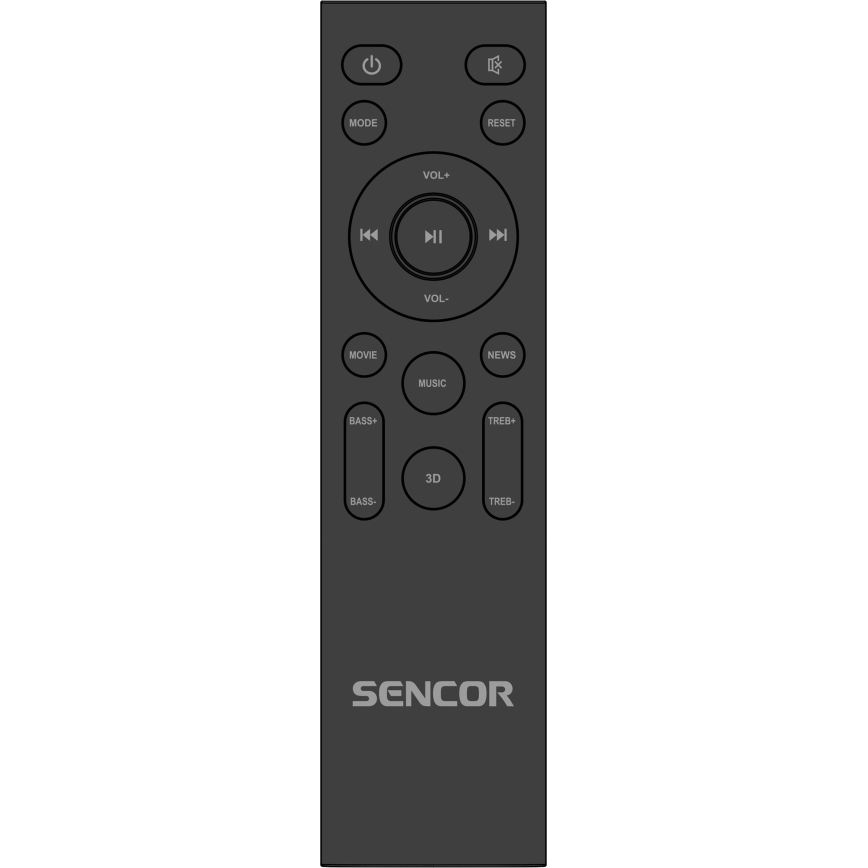Sencor - Soundbar 200W/230V + kauko-ohjaus