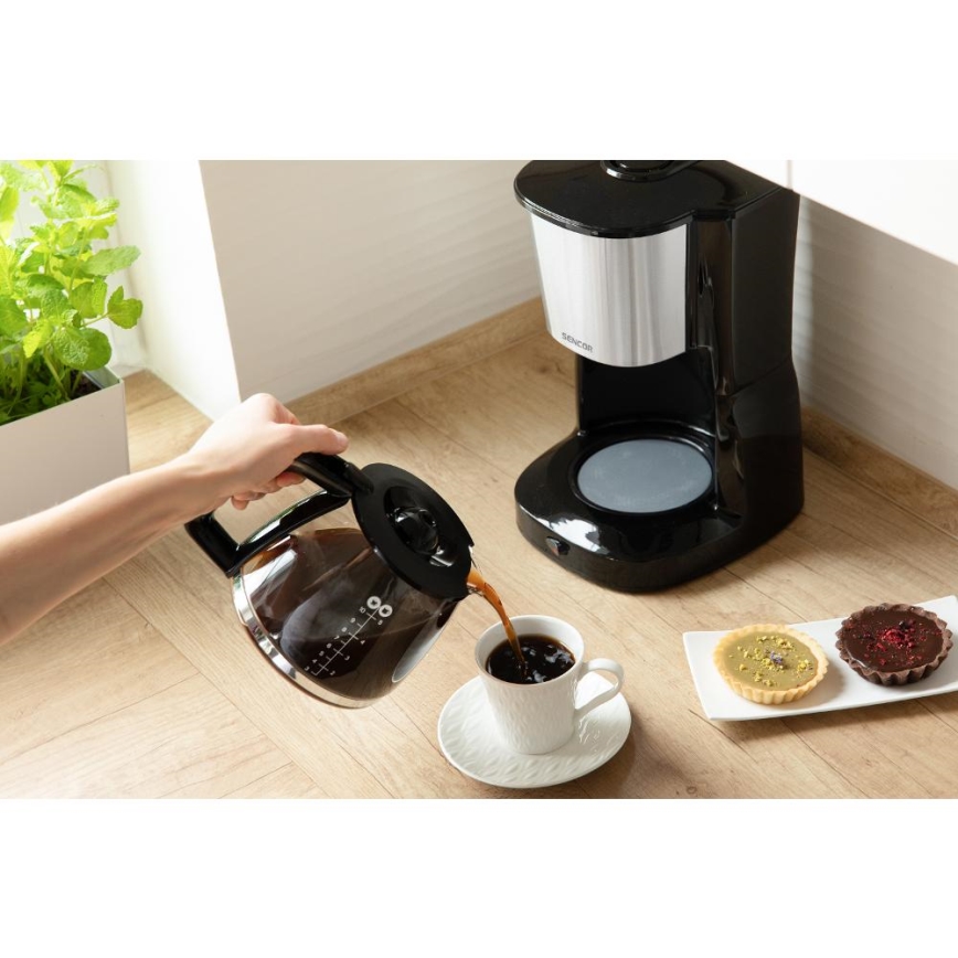 Sencor - Tippa kahvinkeitin 1,25 l 1000W/230V