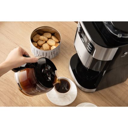 Sencor - Tippa kahvinkeitin 1,5 l LCD-näytöllä 900W/230V