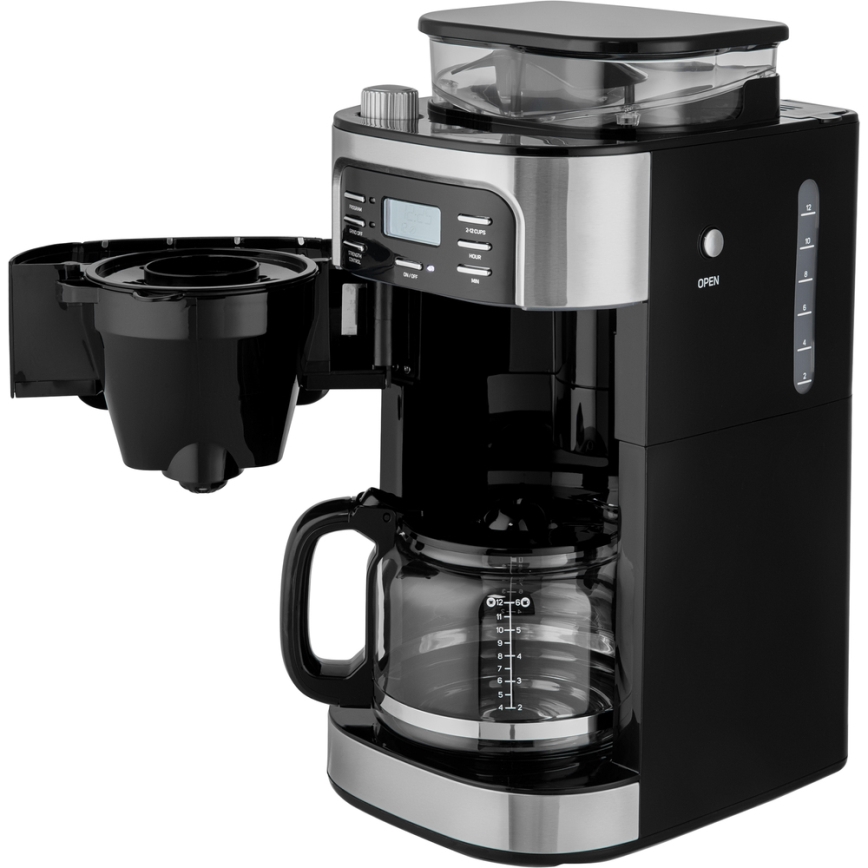 Sencor - Tippa kahvinkeitin 1,5 l LCD-näytöllä 900W/230V