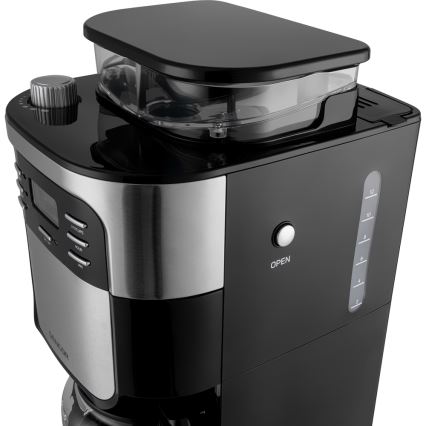 Sencor - Tippa kahvinkeitin 1,5 l LCD-näytöllä 900W/230V