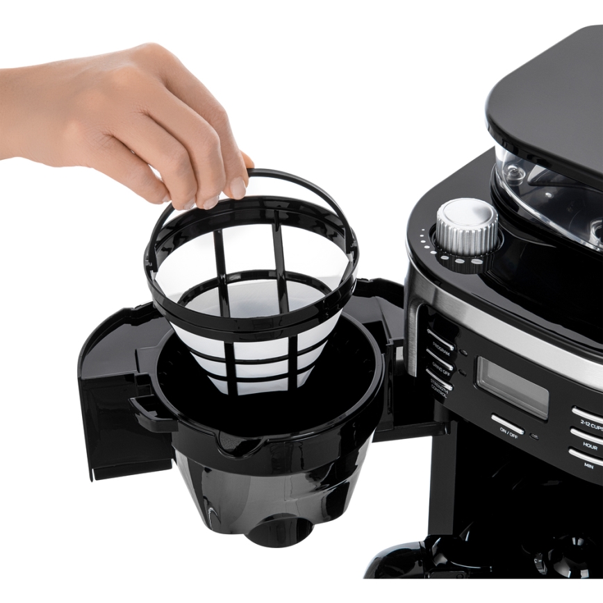 Sencor - Tippa kahvinkeitin 1,5 l LCD-näytöllä 900W/230V