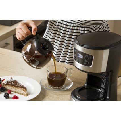 Sencor - Tippa kahvinkeitin LCD-näytöllä 700W/230V