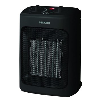 Sencor - Tuuletin keraamisella lämmityselementillä 900/1300/2000W/230V musta