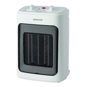 Sencor - Tuuletin keraamisella lämmityselementillä 900/1300/2000W/230V valkoinen