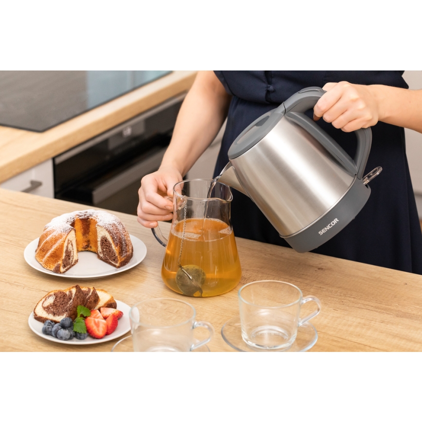 Sencor - Vedenkeitin 1,2 l 2150W/230V ruostumatonta terästä