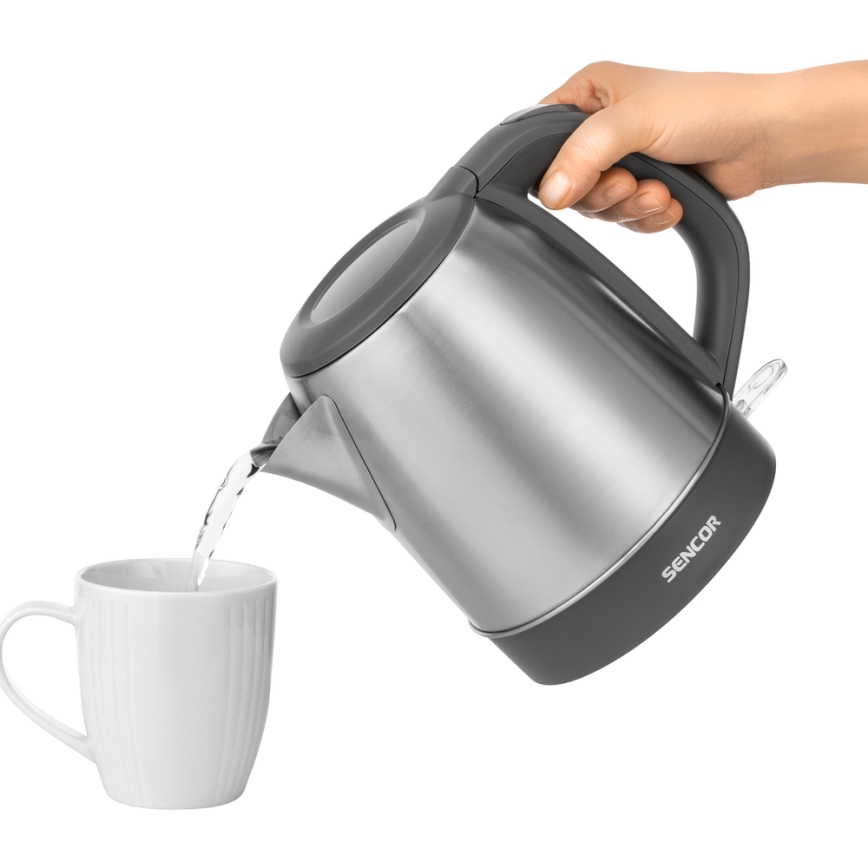 Sencor - Vedenkeitin 1,2 l 2150W/230V ruostumatonta terästä