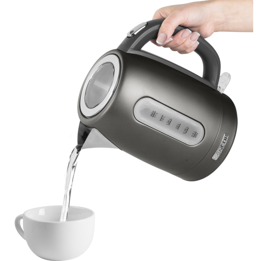 Sencor - Vedenkeitin 1,7 l 2150W/230V antrasiitti