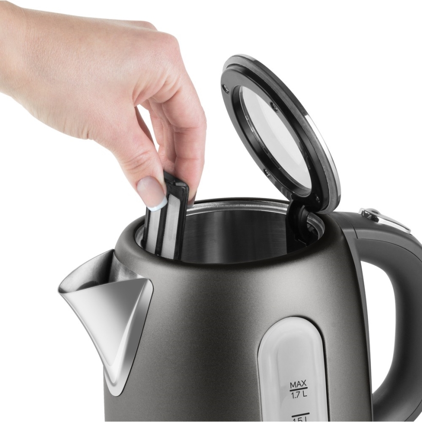 Sencor - Vedenkeitin 1,7 l 2150W/230V antrasiitti
