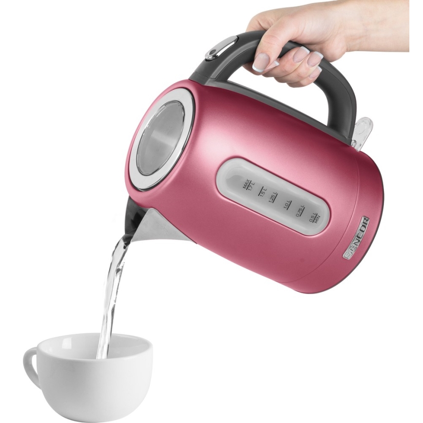 Sencor - Vedenkeitin 1,7 l 2150W/230V pinkki