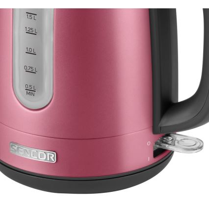Sencor - Vedenkeitin 1,7 l 2150W/230V pinkki