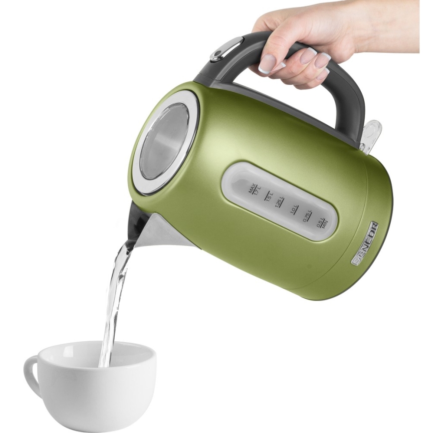 Sencor - Vedenkeitin 1,7 l 2150W/230V vihreä