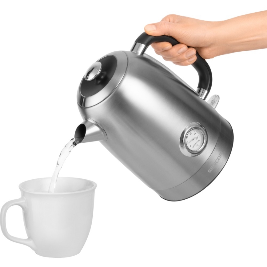 Sencor - Vedenkeitin 1,7 l 2200W/230V ruostumaton teräs