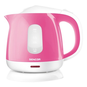 Sencor - Vedenkeitin 1 l 1100W/230V pinkki