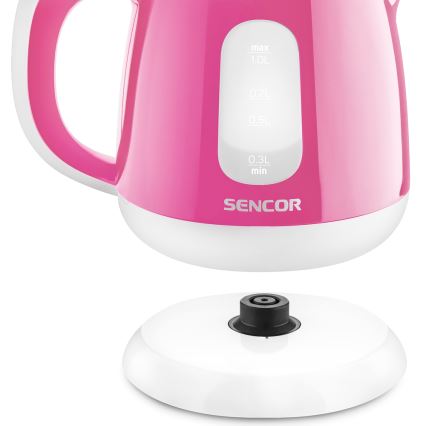Sencor - Vedenkeitin 1 l 1100W/230V pinkki