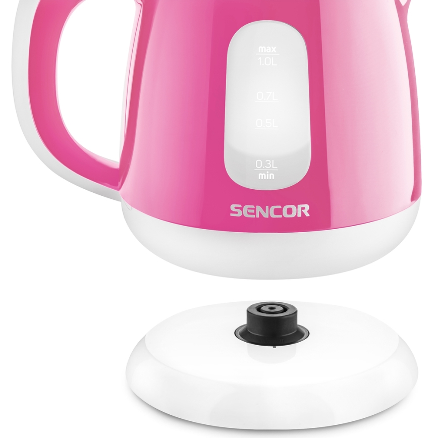 Sencor - Vedenkeitin 1 l 1100W/230V pinkki