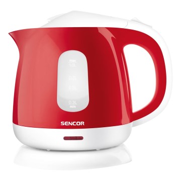 Sencor - Vedenkeitin 1 l 1100W/230V punainen