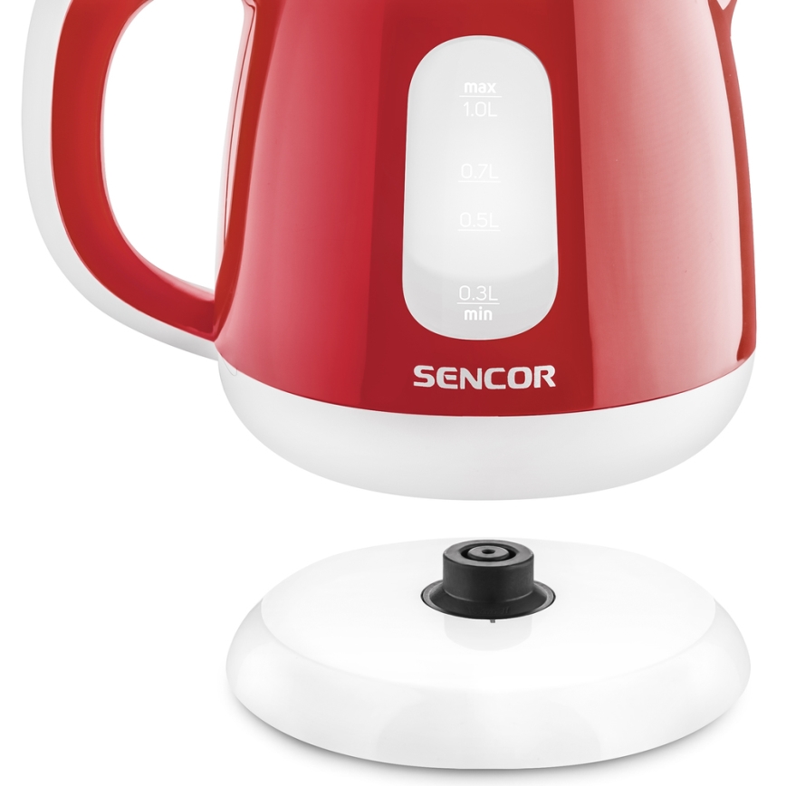 Sencor - Vedenkeitin 1 l 1100W/230V punainen