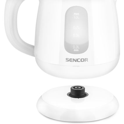 Sencor - Vedenkeitin 1 l 1100W/230V valkoinen