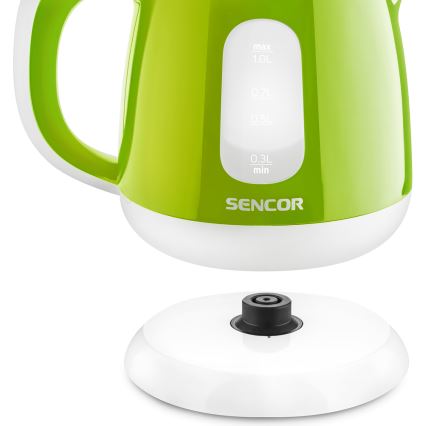 Sencor - Vedenkeitin 1 l 1100W/230V vihreä