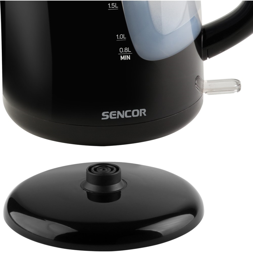 Sencor - Vedenkeitin  2,5 l 2200W/230V musta